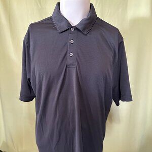 Bolle Men's Dark Gray Black Polyester Polo Shirt Size XL